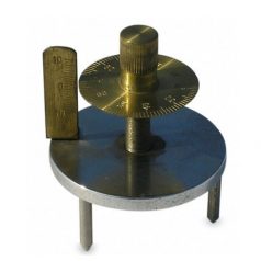 50 mm diameter Spherometer Double Disc All Brass Steel Legs