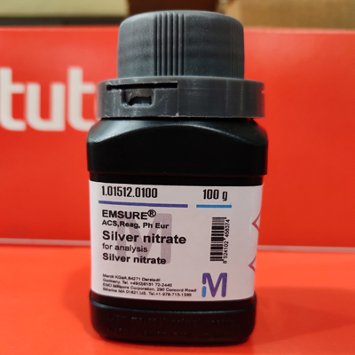 Silver nitrate for analysis, 100gM, Merck, Germany